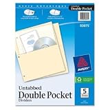 Avery Untabbed Double Pocket Dividers - Dividers (pack of 5 )