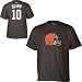 Reebok Cleveland Browns Brady Quinn Name & Number T-Shirt-Size: Medium