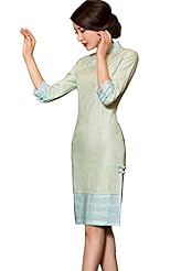 Cotton/Linen Spring Summer Club Dress/Evening Dress/Prom Dress/Party Dress 