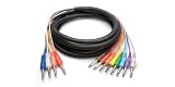 Hosa STP802 4 Channel 1/4 TRS to Dual 1/4 TS Insert Snake 6.5 Ft
