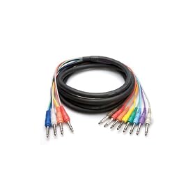 Hosa STP802 4 Channel 1/4 TRS to Dual 1/4 TS Insert Snake 6.5 Ft