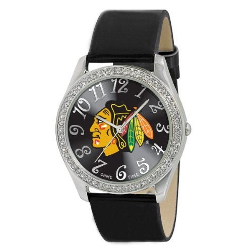 Game Time Women's NHL-GLI-CHI Glitz Classic Analog Chicago Blackhawks Watch