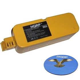 HQRP 3300mAh APS Batterie compatible avec iRobot Roomba 400 435 4000 4110 4210 4220 4225 4230 4240 4250 4260 4330 4905 4910 Discovery Dirt Dog Create [Aspirateur Robot] remplacement avec sous-verre HQRP