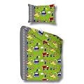 P�tter Kinder-Biber-Bettw�sche Baustelle 100x135 cm