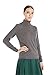 MIUK Women's 100% Cashmere Sweater Basic Slim Turtleneck Long Sleeve Pullovers