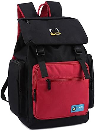 Enpi Korean Contrast Color Preppy Chic Backpack