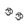 Stud Earrings Sterling Silver - Om
