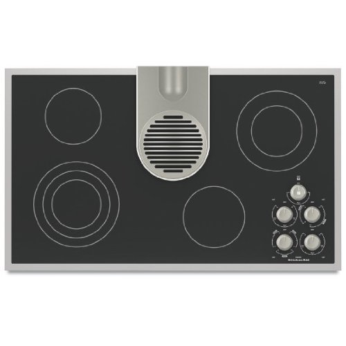 KitchenAid KECD866RBL 36in Electric Cooktop - Black