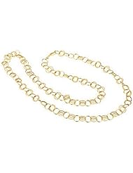 11.0mm 14K Yellow Gold Fancy Link Chain Necklace