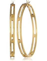 Vince Camuto Gold Cut Out Hoop Earrings