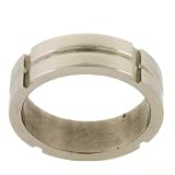 Stainless Steel Band Ring 316L Multi Grooved Polish Finish 6mm Width by Bucasi