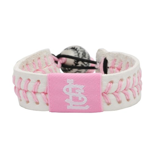 MLB St. Louis Cardinals Pink Baseball Bracelet