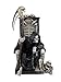 Grim Reaper on Throne with Undead Skeleton Pet Statue by Things2Die4