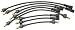 1957 with FI (non-dated) Corvette Tune-Up: Reproduction Spark Plug Wire Set