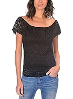 Bleu Marine Blusa Pamela (Negro)