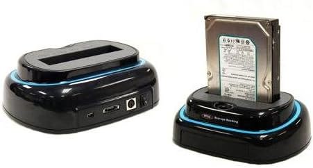 SATA 2.5"/3.5" to USB 2.0/ eSATA Docking Station with a Card Reader and a USB 2.0 HUB, Black