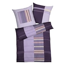 Kaeppel G-009595-05D1-VA97 Bettw�sche 2-teilig Ribbon 135 x 200 cm Biber, Farbe: lila