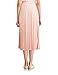 Simple Retro Women's High Waist Basic Pleated A-line Midi Skirt