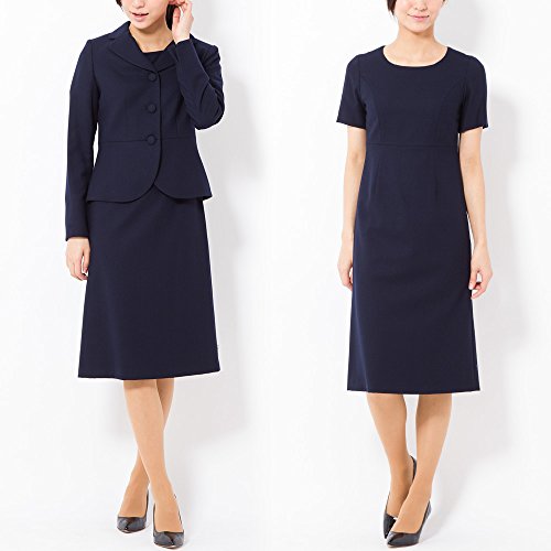 Amel(エイメル)　【お受験 面接対応】ウール100％テーラードカラージャケット×ワンピーススーツ2点セット【お受験・面接・入学式・入園式・参観日・卒業式・卒園式 母ママ必見のレディース女性用フォーマル】