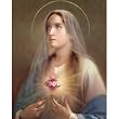 Carded 8"x10" Prints for Framing - Immaculate Heart of Mary - Linen Paper - 7 and 4 Color Process Printing