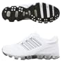 Adidas Men's Microbounce + Questar White/White/Metallic Silver Leather Running Shoes men's 11