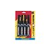 Avery Marks-A-Lot Chisel Tip Permanent Marker Set, Black, Pack of 4 (7903)