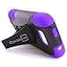 CoverON® Kickstand Hard + Soft Dual Layer Hybrid Case for ZTE Reef / Savvy - Black Hard Purple Soft Silicone