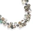 16"+2"Extension Abalone Shell and Cultured Freshwater Pearl Necklace