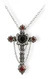 Croix de Cour Noir Alchemy Gothic Cross Necklace