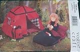 Vogue 9832 - 18-Inch Doll Camping Set - Patterns for Tent, Sleeping Bag, Pillow, and Knapsack (Vogue Crafts, Also sold as Vogue 637)