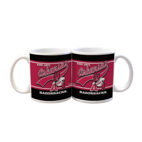 NCAA Arkansas Razorbacks 2 Pack 11oz White Vault Mug