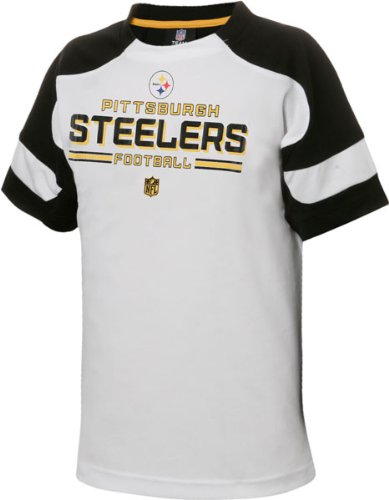 Pittsburgh Steelers Youth White NFL Coin Toss Short Sleeve T-Shirt