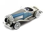 1935 Duesenberg SSJ Diecast Model Car 1 32 Silver
