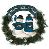 Tampa Bay Devil Rays 20 Inch Team Snowman Wreath