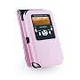 Tuff-Luv Classic Leather Case Cover for Pure Pocket Digital DAB radio 1000/1500 - Pink