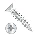#8 x 1 Deep Thread Wood Screws/Combo/Flat Head/Steel/Zinc/Square & Phillips Combo Drive/No Nibs (Carton: 10,500 pcs)