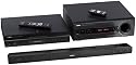 Yamaha AYHTS1400BL Home Theatre Package with ultra-slim front  speaker, subwoofer integrated receiver and Blu Ray disc player