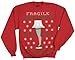 Ripple Junction A Christmas Story Leg Lamp Fragile Adult Red Fleece Sweatshirt