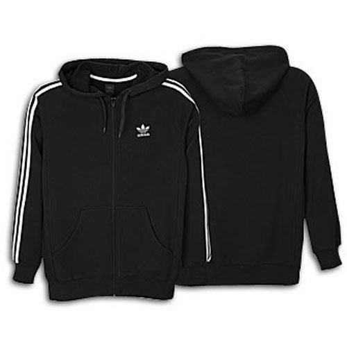 adidas Men's 3-Stripes Zip Fleece Hoody