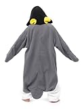 Kigs Boy's Penguin Costume Onesie; One Size Grey