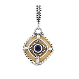 Carolyn Pollack Sterling Silver Yellow Jasper Annapolis Charm