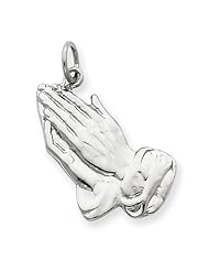 Sterling Silver Praying Hands Charm