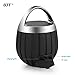 GJT®LP-03 Waterproof Wireless Bluetooth Shower Speakers IPX6 Water Resistant,Bathroom,Pool,Boat,Car,Outdoor Speakers,Rechargable Battery Support TF card and Aux-in Function(BLACK)