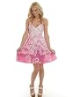 Womens Pink Cotton Dress Umpire Waist Sizes S M L or XL