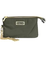 Olivia and Joy Designer Handbags: Zoom Zoom Nylon Double Compartment Wallet Wristlet Clutch
