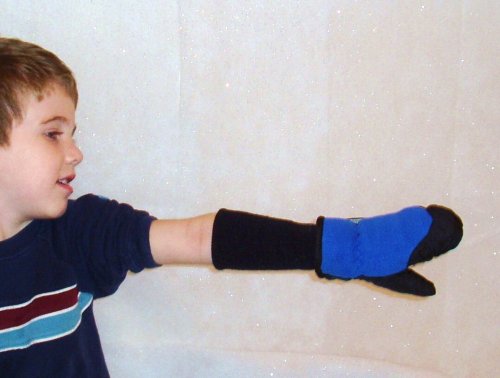 Toddlers Waterproof STAY-ON Mittens - Royal Blue