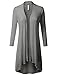 URBANCLEO Womens Hacci Open Drape Maxi Long Duster Cardigan Sweater