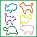 Pk 24 Glow in the Dark Rubber Bands Bandz Bracelets CRAZY PETS