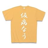仮病なう Tシャツ Pure Color Print(ライトオレンジ) M