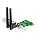 Asus PCE-N15 PCI Express 1x Wlan Karte, 802.11n, 300 Mbits Senden und Empfangen, Software Router Funktion, Low profile, Wps Knopf, Mimo Technik